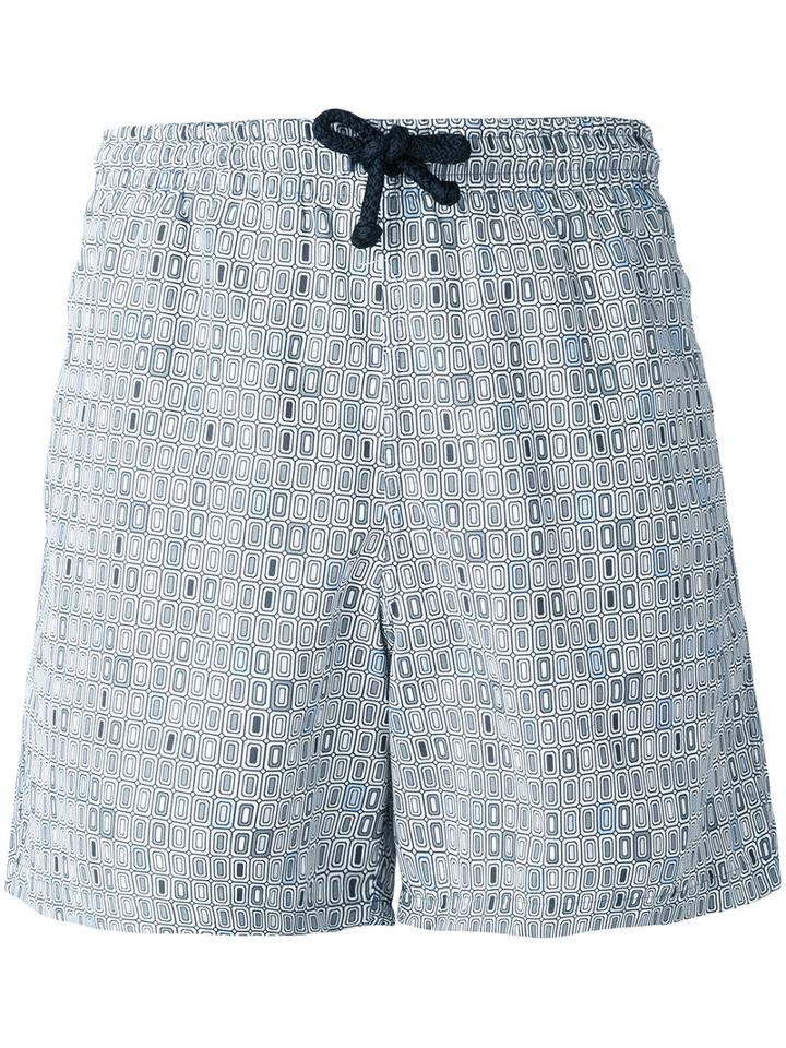 Geometric Print Swim Shorts - Men - Nylon/polyester - S, Grey, Nylon/polyester, Fashion Clinic Timeless