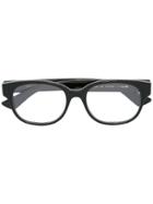 Gucci Eyewear Oval Glasses - Black