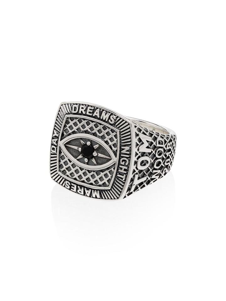Tom Wood Tomw Eye Rngs Silv Blk - Silver