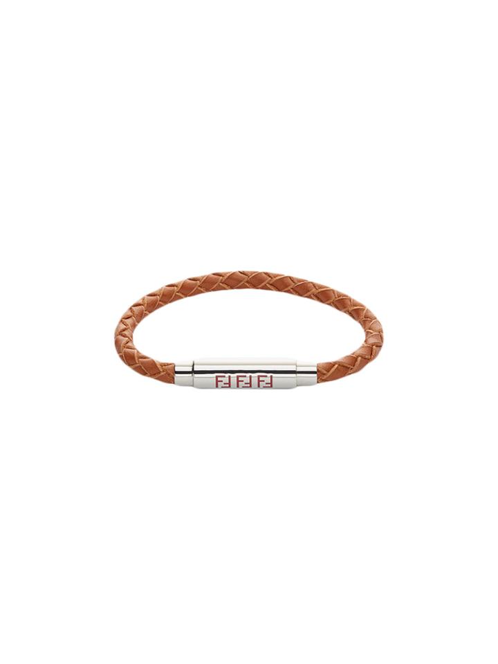 Fendi Woven Logo Bracelet - Brown
