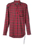 Mastermind Japan Oversized Checked Shirt - Red