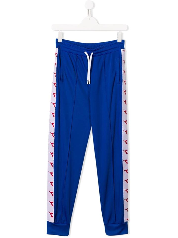 Diadora Junior Side Logo Track Pants - Blue