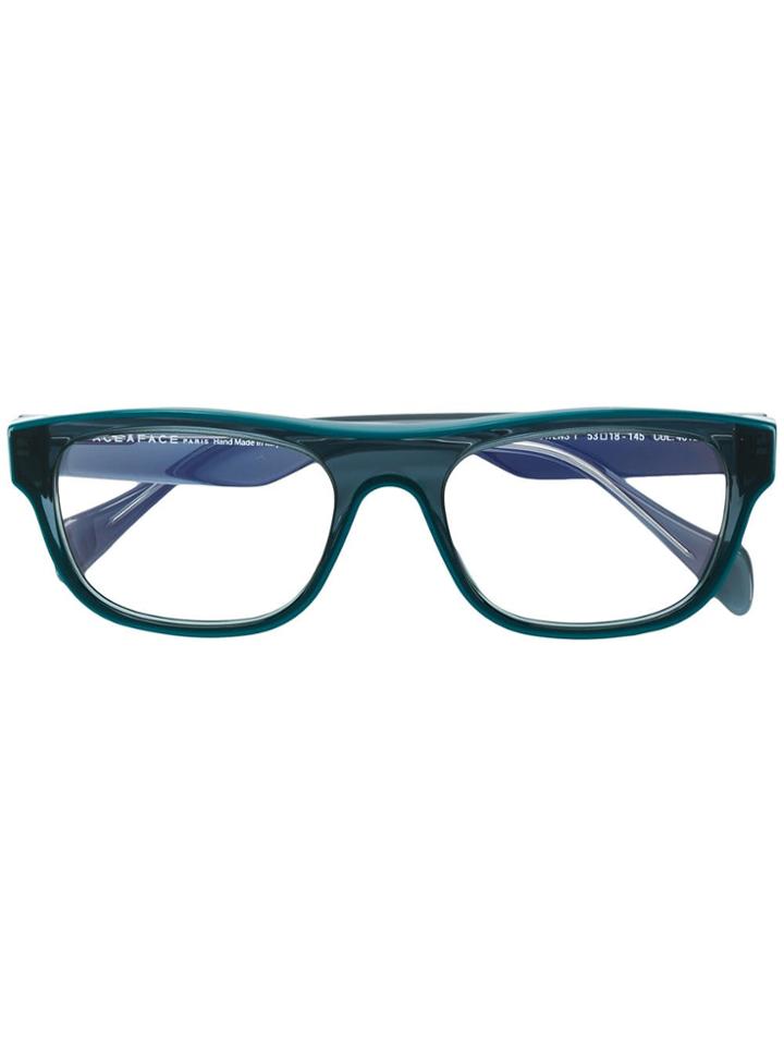 Face À Face Square Shaped Glasses - Blue