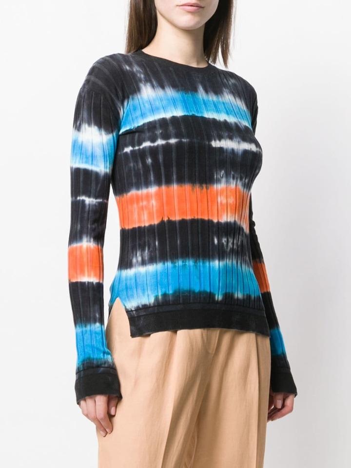 Victoria Victoria Beckham Knit Sweater With Tie-dye Effect - Black