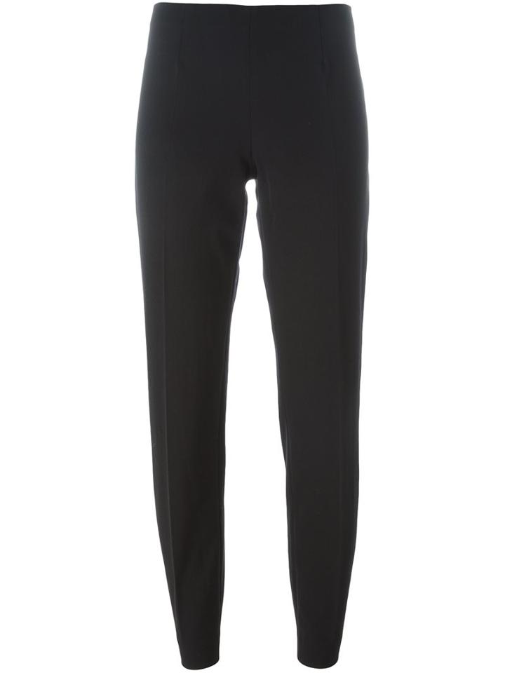 Brunello Cucinelli Slim-fit Regular Trousers, Women's, Size: 50, Black, Polyamide/spandex/elastane/virgin Wool