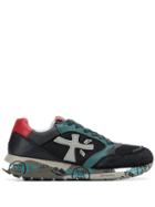 Premiata Logo Patch Low Top Sneakers - Black
