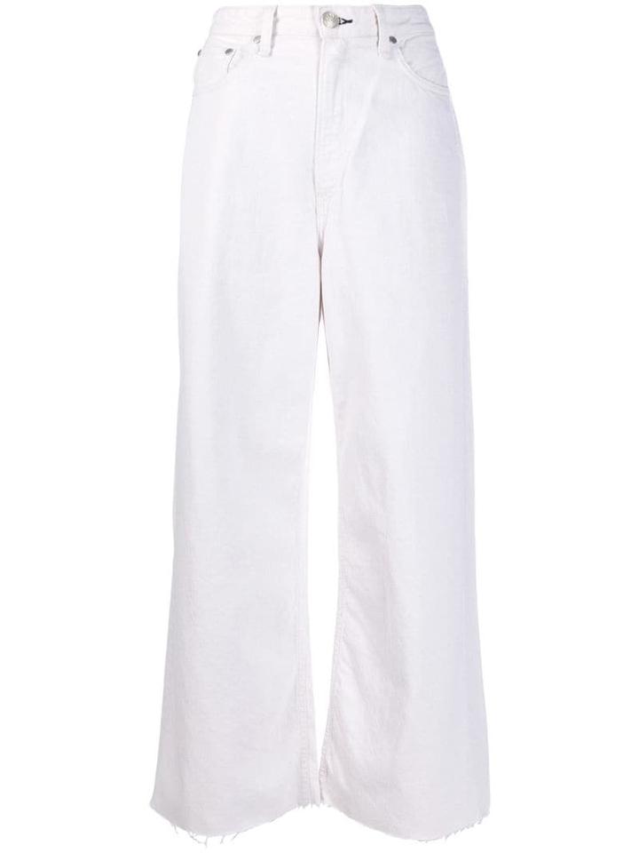 Rag & Bone Flared Jeans - White
