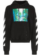 Off-white Waterfall Graphic Hoodie - Black