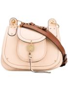 See By Chloé - 'saddle' Shoulder Bag - Women - Cotton/calf Leather - One Size, Nude/neutrals, Cotton/calf Leather