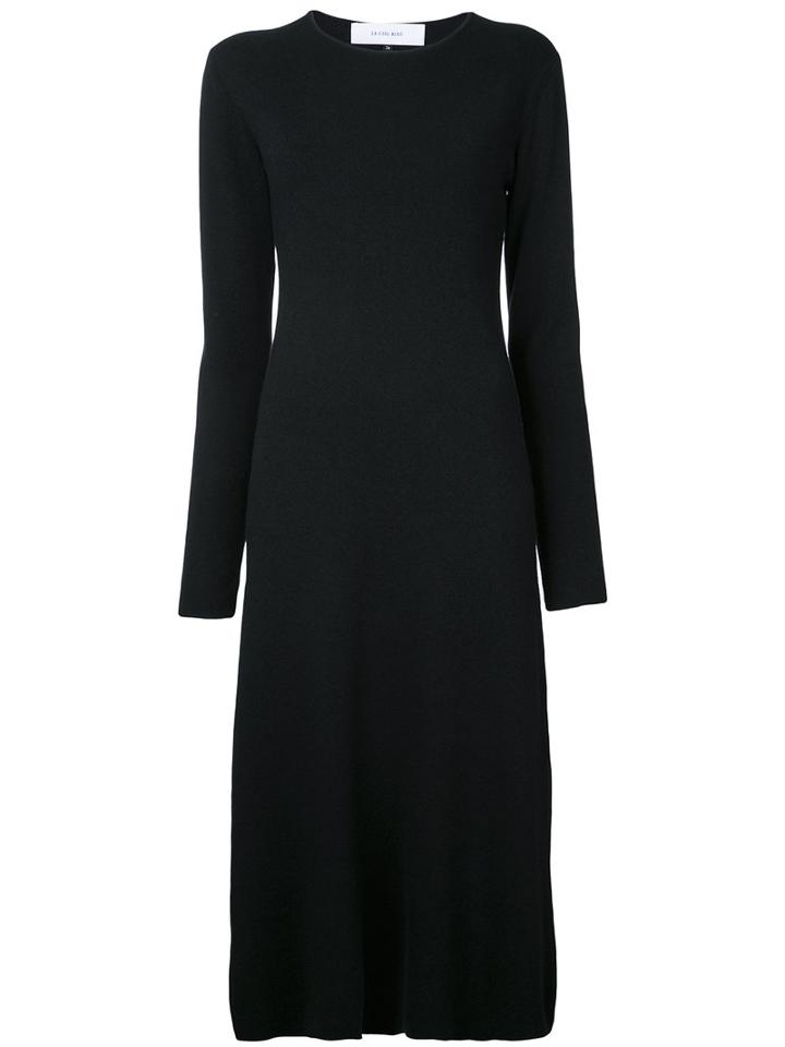 Le Ciel Bleu Boucle Midi Dress, Women's, Size: 36, Black, Cotton/nylon/polyester