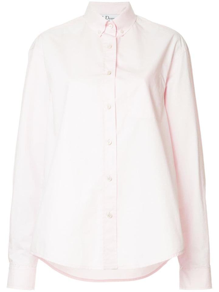 We11done Plain Oversized Shirt - Pink & Purple