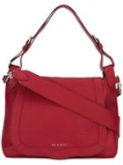Orciani Zip Up Tote Bag, Women's, Red, Calf Leather