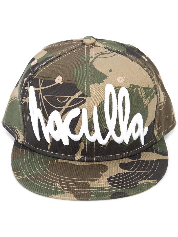 Haculla Camouflage Print Logo Cap, Adult Unisex, Green, Cotton
