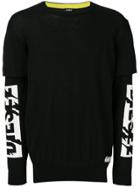 Diesel Round Neck Sweater - Black