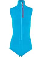 Prada Technical Jacquard Bodysuit - Blue