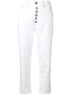 Dondup Button Detailed Trousers - White