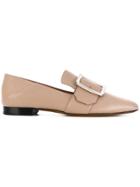 Bally Buckle Detail Loafers - Nude & Neutrals