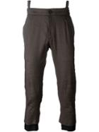 Haider Ackermann Contrast Hem Cropped Trousers