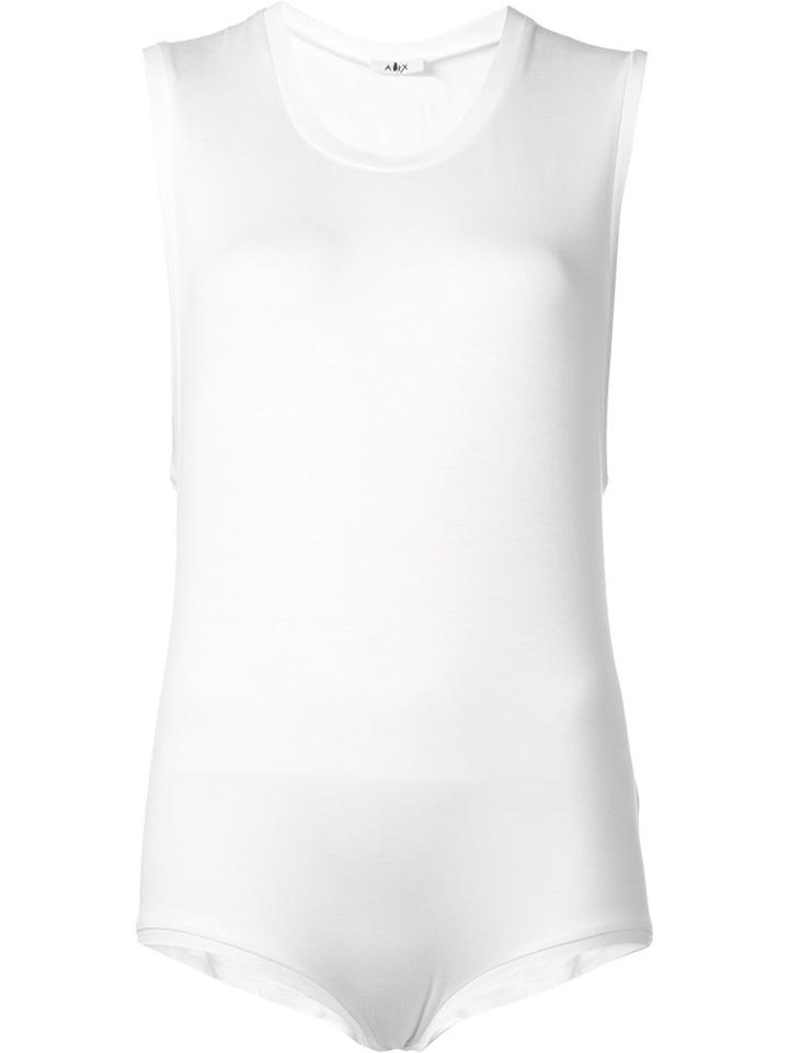 Alix Ribbed Long Fit Vest, Women's, Size: Xs, White, Spandex/elastane/modal