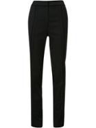 Jason Wu - Frayed Panelled Tailored Trousers - Women - Viscose - 10, Black, Viscose