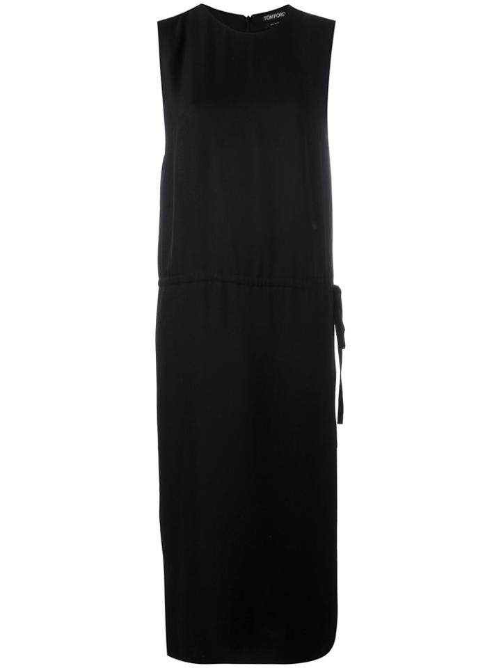 Tom Ford Drawstring Midi Dress - Black
