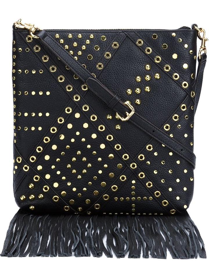 Rebecca Minkoff Studded Fringed Cross Body Bag
