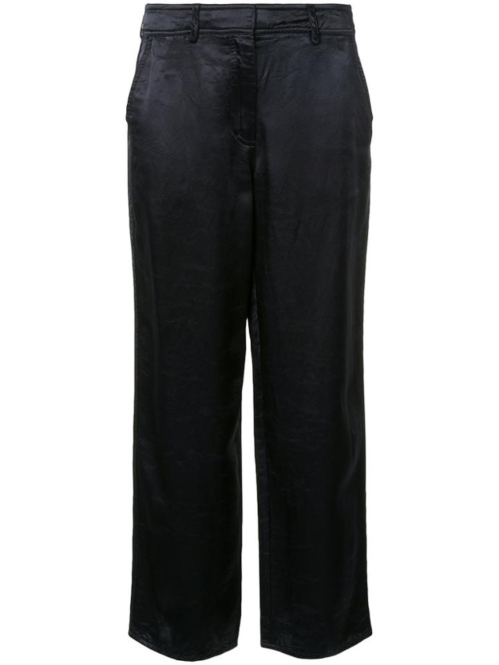 Sies Marjan Blake Washed Straight Leg Trousers - Blue