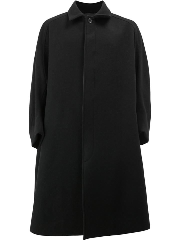 Christopher Nemeth Concealed Fastening Boxy Coat - Black