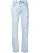 Forte Dei Marmi Couture Pearl Embellished Cropped Jeans - Blue