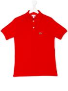 Lacoste Kids Logo Embroidery Polo Shirt - Red