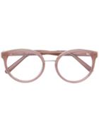 Chloé Eyewear Round Frame Glasses - Nude & Neutrals