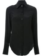 Strateas Carlucci High Collar Shirt, Women's, Size: S, Black, Silk