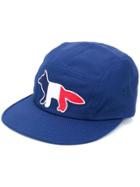 Maison Kitsuné Fox Patch Baseball Cap - Blue