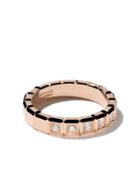Chopard 18kt Rose Gold Ice Cube Diamond Ring - Unavailable