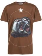 Givenchy Monkey Brothers T-shirt, Men's, Size: M, Brown, Cotton