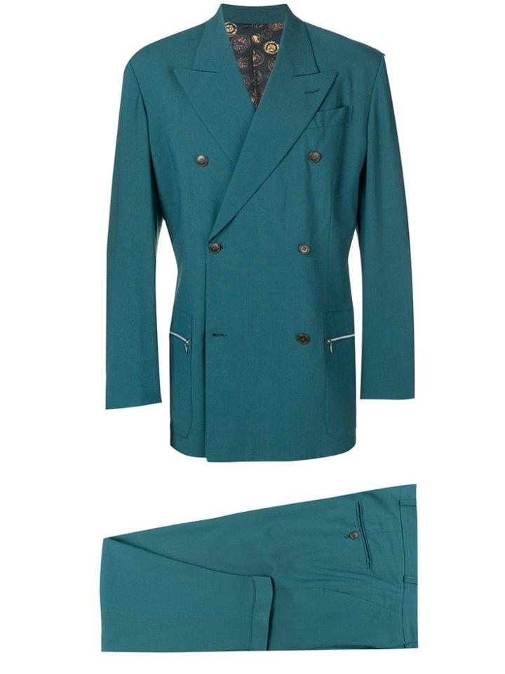 Jean Paul Gaultier Vintage Peaked Lapels Two-piece Suit - Green