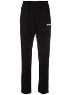 Misbhv Logo Print Track Pants, Women's, Size: Small, Black, Cotton