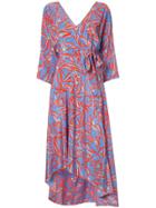Dvf Diane Von Furstenberg Asymmetrical Hem Dress - Blue