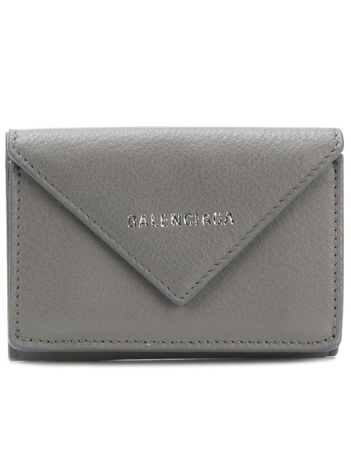 Balenciaga Paper Mini Wallet - Grey