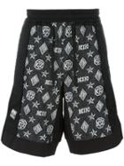 Ktz Monogram Inside Out Shorts, Men's, Size: Small, Black, Cotton