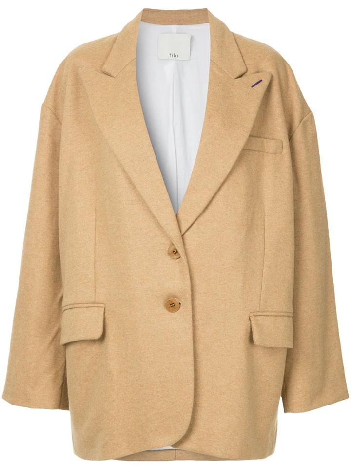 Tibi Liam Flannel Oversized Tuxedo Jacket - Unavailable