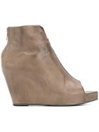 Isaac Sellam Experience Open Toe Wedges - Grey