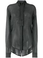 Unravel Project Check Patterned Shirt - Black
