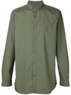 Zanerobe Tuck Collar Shirt, Men's, Size: Large, Green, Cotton