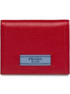 Prada Small Bifold Wallet - Red