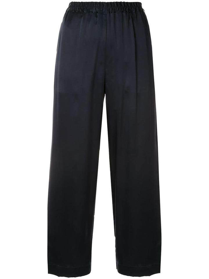 Mansur Gavriel Loose Fit Straight Trousers - Blue