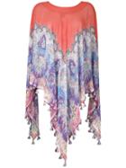 Etro - Printed Silk Cape - Women - Silk - One Size, Silk