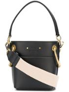 Chloé Black Roy Mini Leather Bucket Bag