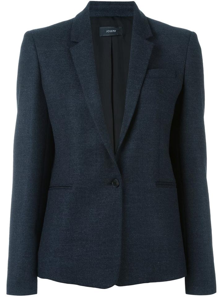 Joseph Single Button Blazer, Women's, Size: 36, Blue, Polyamide/spandex/elastane/viscose/virgin Wool
