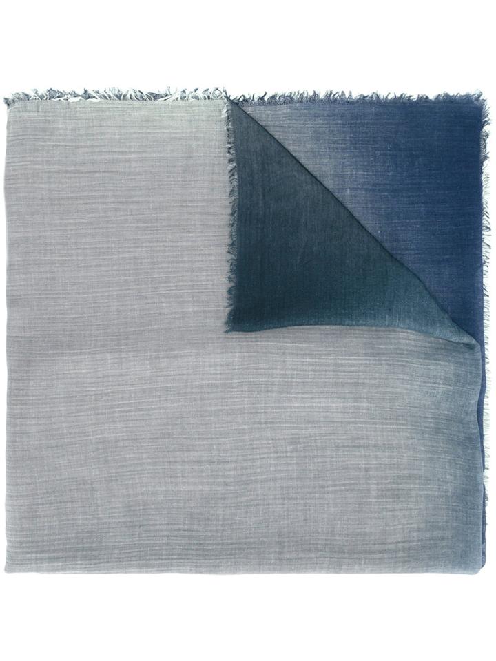 Giorgio Armani - Tie-dye Scarf - Men - Silk/modal - One Size, Blue, Silk/modal